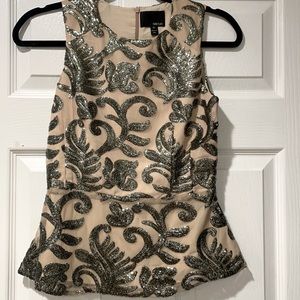 Greylin Anthropologie Sequin Top